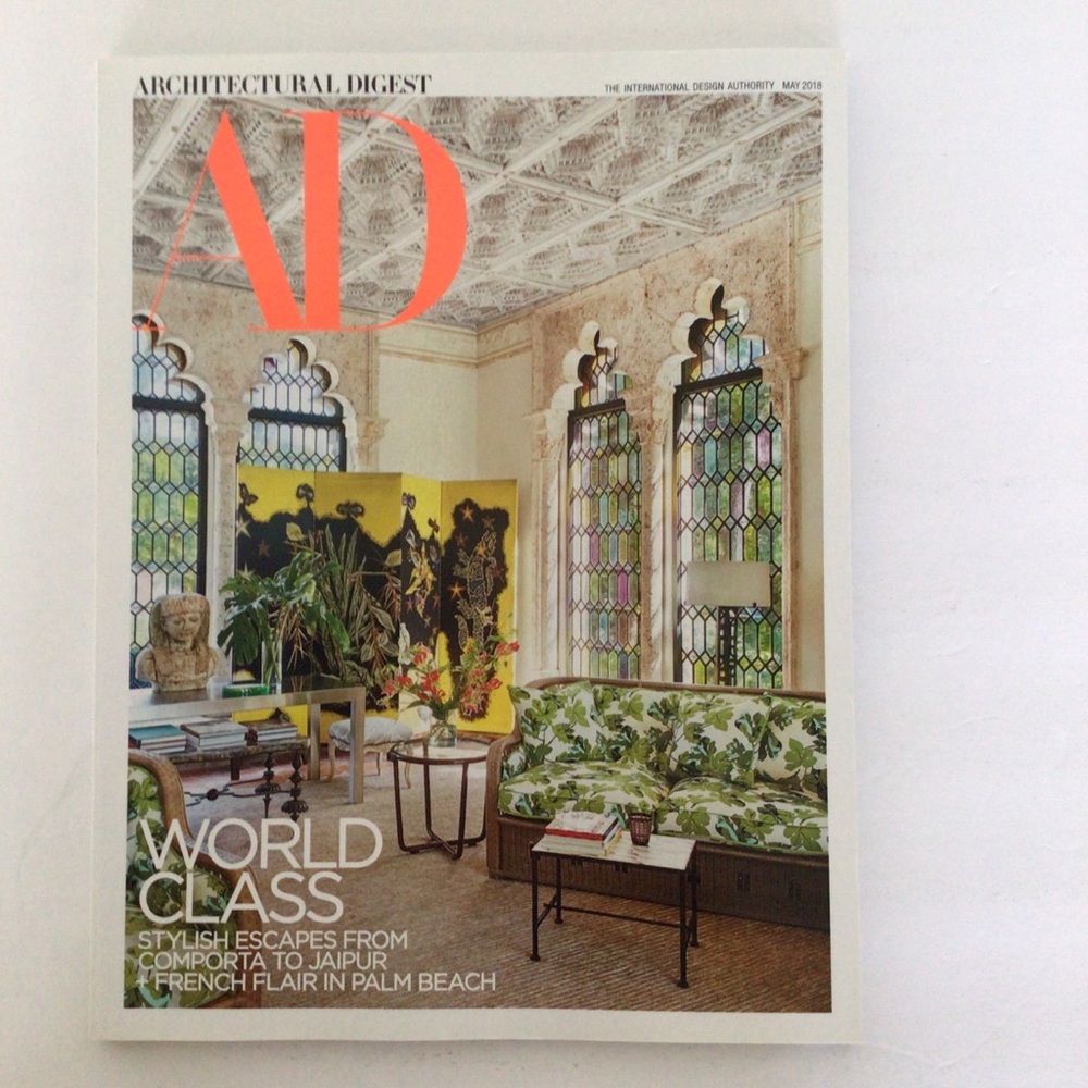 ARCHITECTURAL DIGEST MAY 2018 NWT